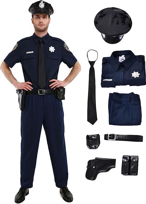 Amazon.com: Police Halloween Costumes For Men